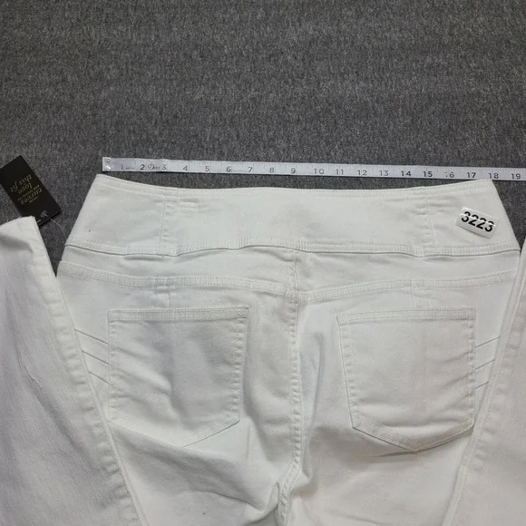 Bold Elements Crop Flare Jeans Womens 18 High Rise Tummy Control Denim Pants - Picture 8 of 9